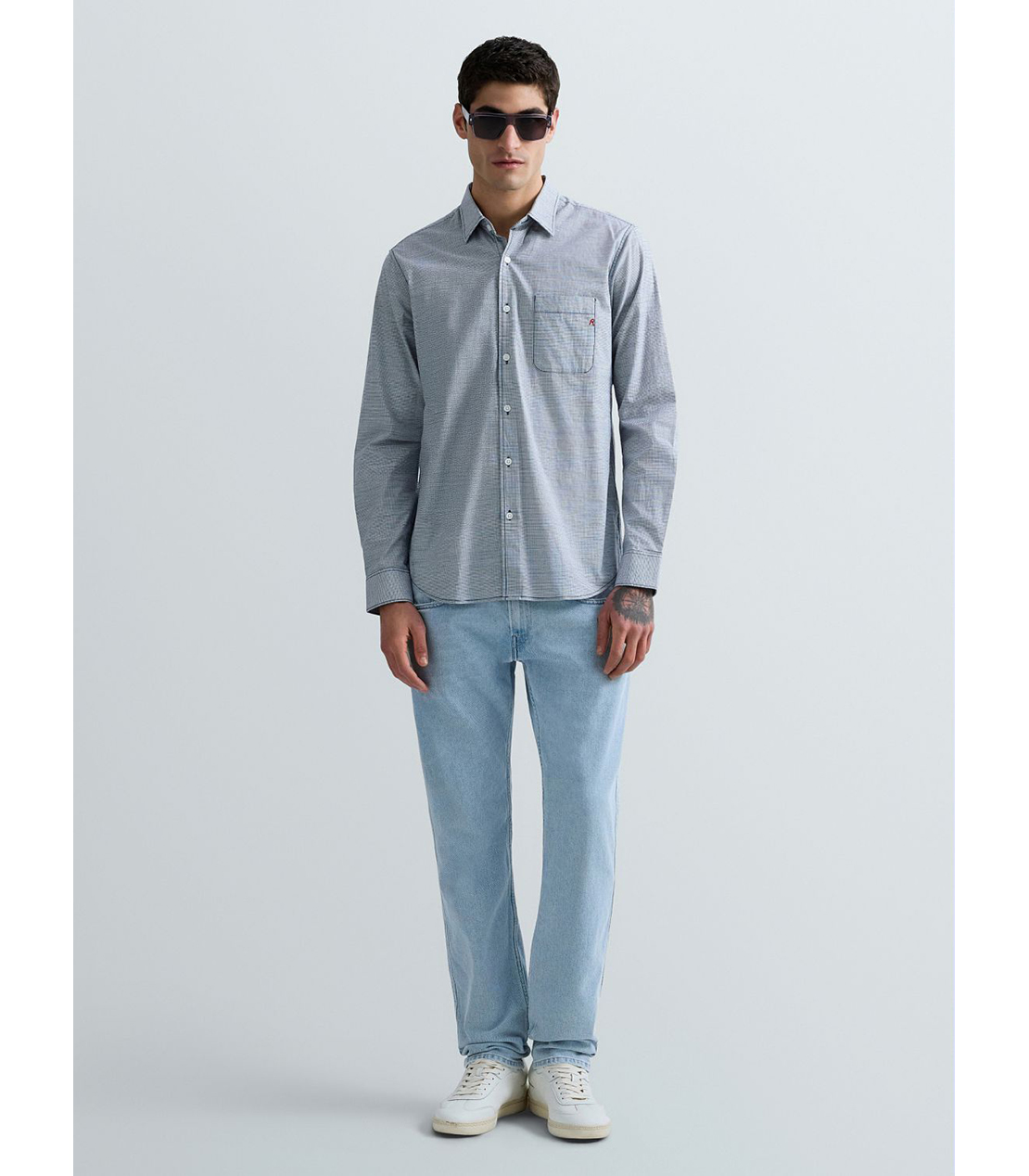 コットンドビーシャツ 詳細画像 ブルーホワイト 2